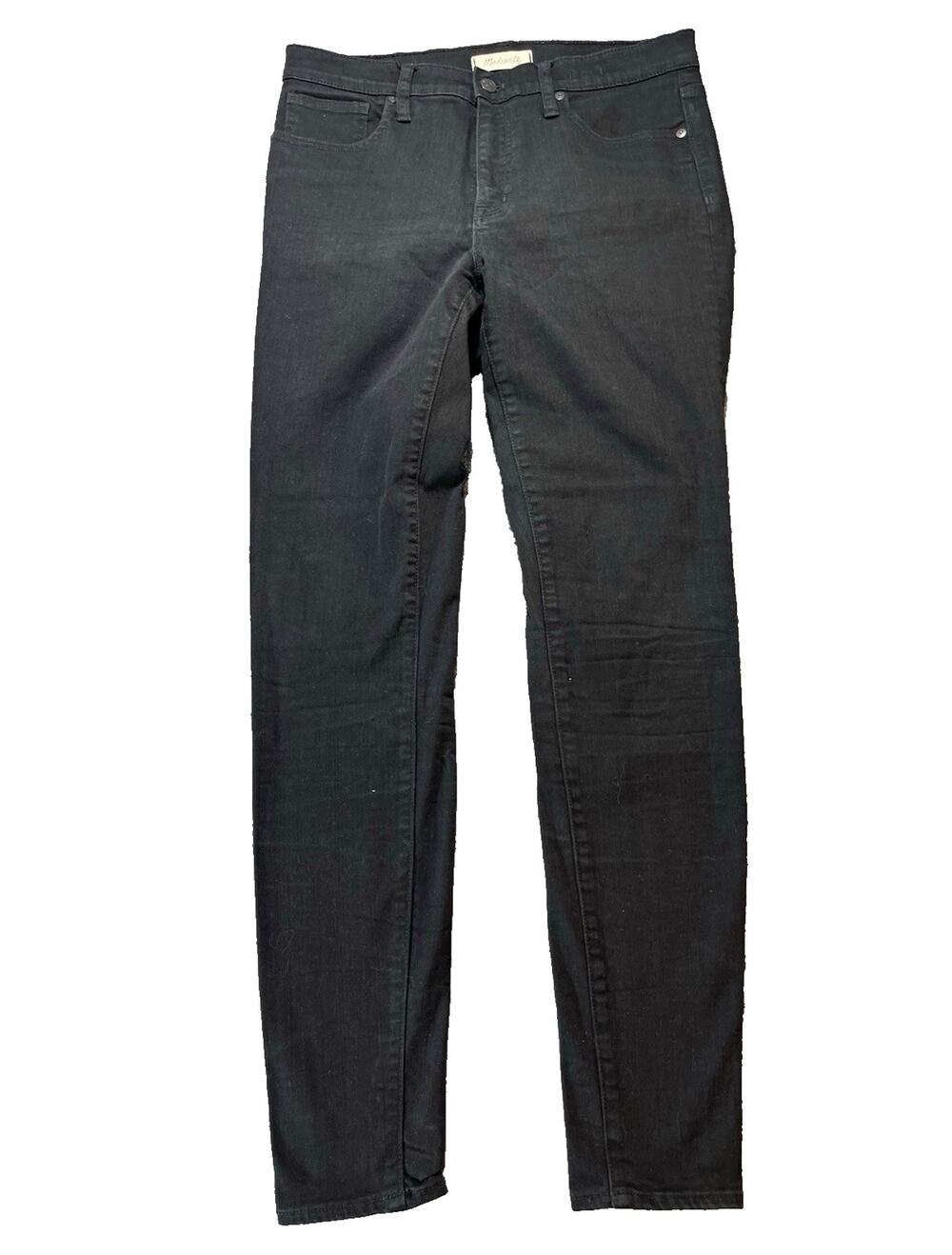 Madewell Womens Black Skinny Jeans High-Rise Tall Stretch 5-Pocket Denim W30 L31